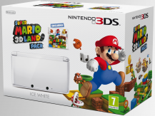 3DS Hardware - Ice White with Super Mario 3D Land