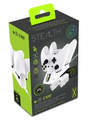 STEALTH SX-C100 Twin USB Charging Dock and Play & Charge Cable White