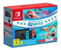 Nintendo Switch Hardware (Neon Red/Neon Blue) Switch Sports Set + 3 Months NSO