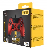 Lexip SteelPlay Slim Pack Wired Controller (Ruby Red)